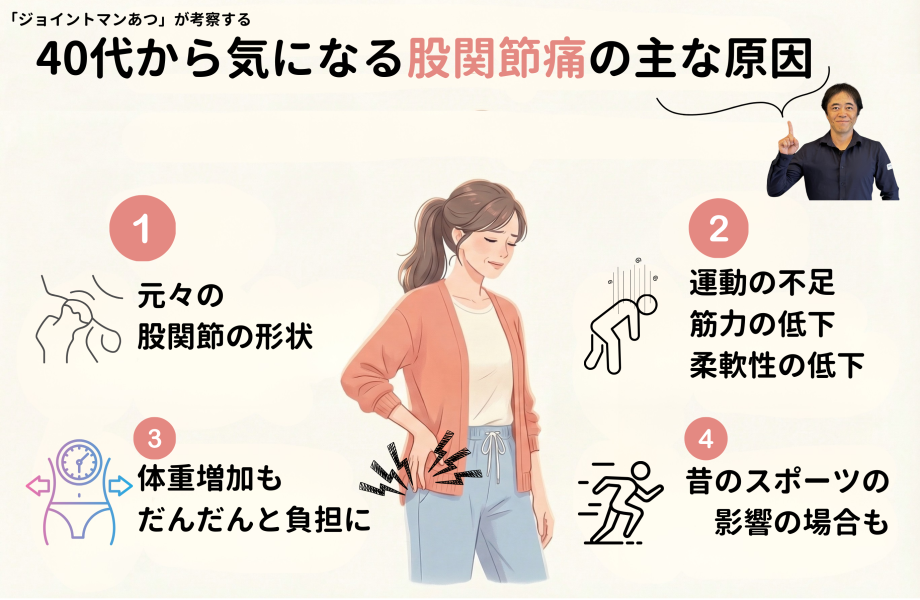 慢性的な膝痛の原因